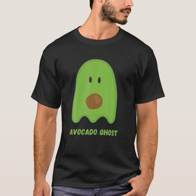 T-shirt Drôle Avocado Ghost Costume Et Vêtements Halloween (Devant)