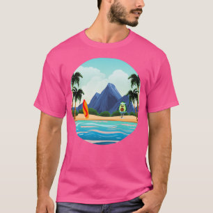 T-shirt drôle avocado surf avocat amoureux cadeau gif drôl