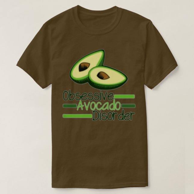 T-shirt Drôle Avocado t (Design devant)