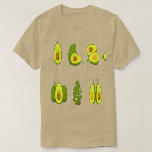 T-shirt Drôle Avocados 17 (Design devant)