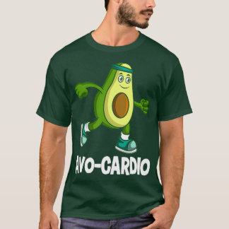 T-shirt Drôle Avocardio Veggie Lover Running