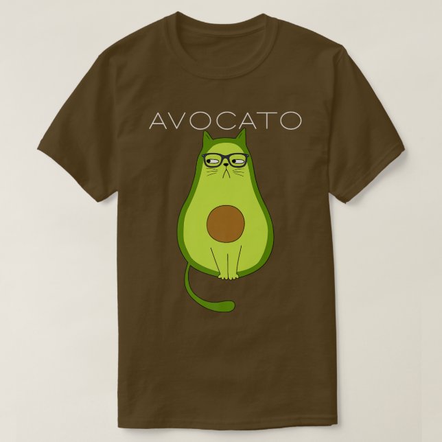 T-shirt Drôle Avogato Cat Avocado cadeaux Amoureux de les  (Design devant)