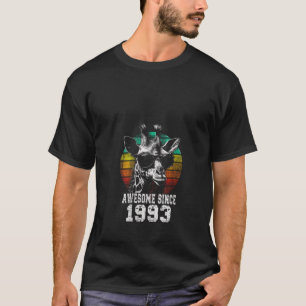 T-shirt Drôle Awesome depuis 1993 Vintage Cool Giraffe 30e