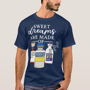 T-shirt Drôle Awesome Nurse Sweet Dreams sont faits de rét