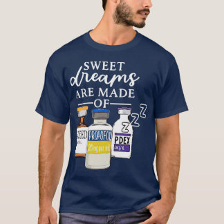 T-shirt Drôle Awesome Nurse Sweet Dreams sont faits de rét