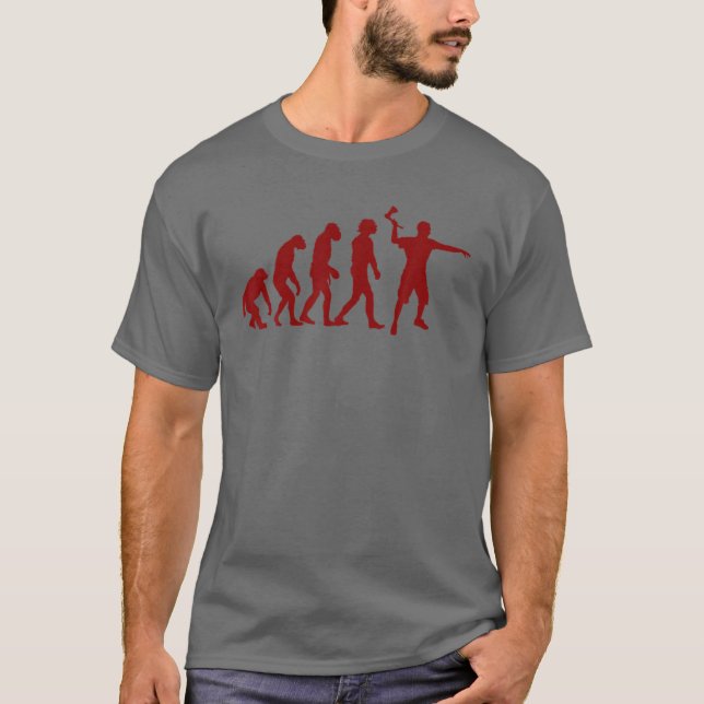 T-shirt Drôle Ax Jetant Cadeau Pour Hommes Femmes Mignonne (Devant)