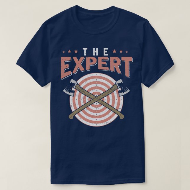 T-shirt Drôle Ax Throwing Expert Hatchet Woodworker 2 (Design devant)