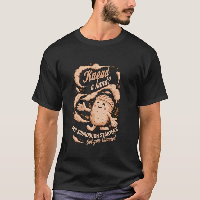 T-shirt Drôle Baker Pain Lover Sourdough Baker Baking (Devant)