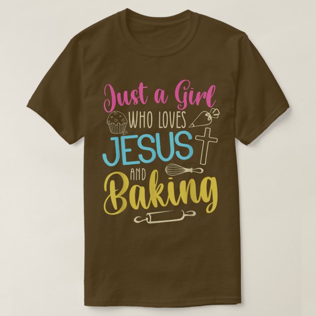 T-shirt Drôle Baking Baker Cadeau Pour Femmes Cool Jésus B (Design devant)