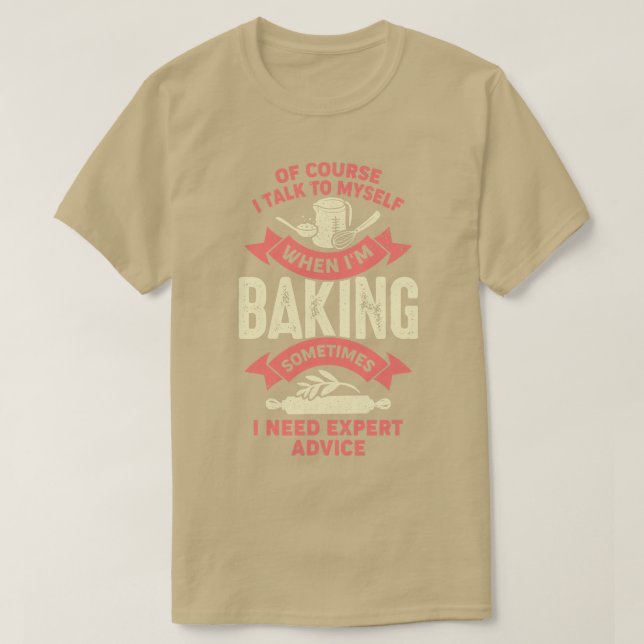 T-shirt Drôle Baking Lover Baker Don (Design devant)
