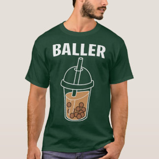 T-shirt Drôle Baller Bubble Lait Thé Cute Kawaii Boba Drin