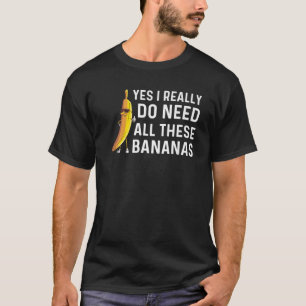 T-shirt Drôle Banana Cadeaux Hommes Femmes Fruit Mangeur L