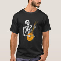 Drôle Banjo Lover Skeleton Jouer Banjo Halloween