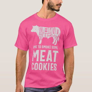 T-shirt drôle barbecue grillades fumeur cuisine viande bis