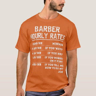 T-shirt Drôle Barber n'a jamais tort Funny Cool cadeau dir