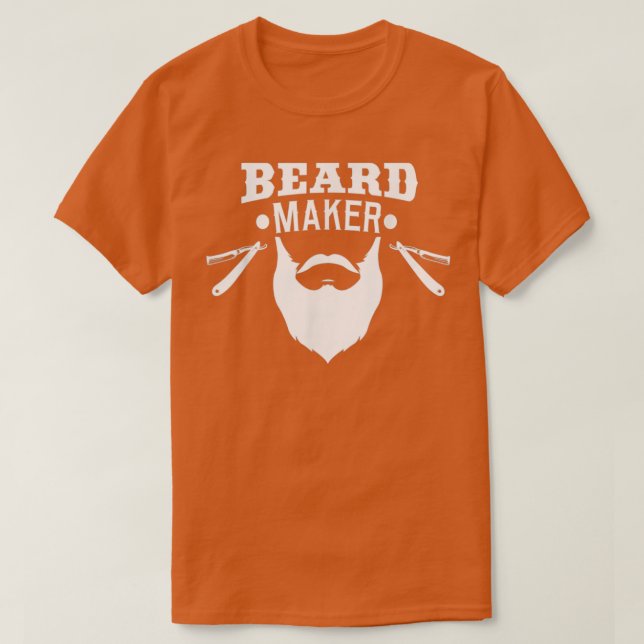 T-shirt Drôle Barbier coiffeur Barbershop Beard Maker Ra (Design devant)