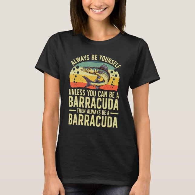 T-shirt Drôle Barracuda Design Pour Hommes Femmes Barracud (Devant)