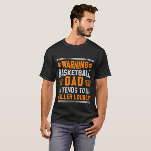 T-shirt drôle Basket-ball sport papa mot art