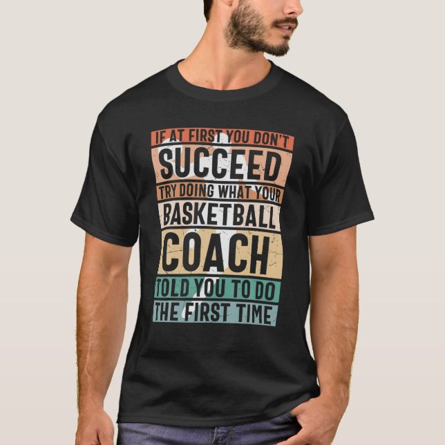 T-shirt Drôle Basketball T-Chemise Citation Dit Graphique  (Devant)