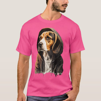 T-shirt Drôle Beagle Chien Rap Rapper Hip hop Rb