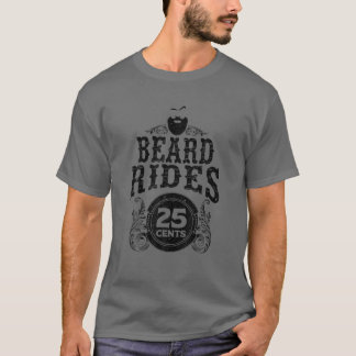 T-shirt Drôle Beard Cadeau Hommes Barbe Roule 25 Cents Coo