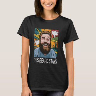 T-shirt Drôle Beard Men No Shave Culture