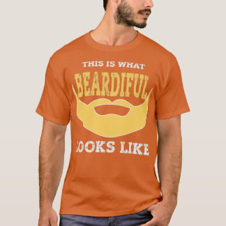T-shirt Drôle Beardiful Beard Gag Chemise Portée Homme Cad