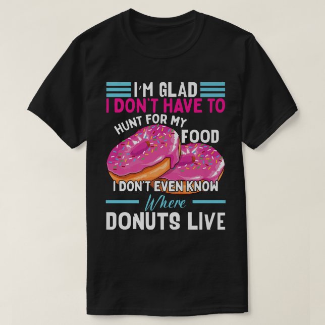 T-shirt Drôle beignet de cuisson de beignet (Design devant)