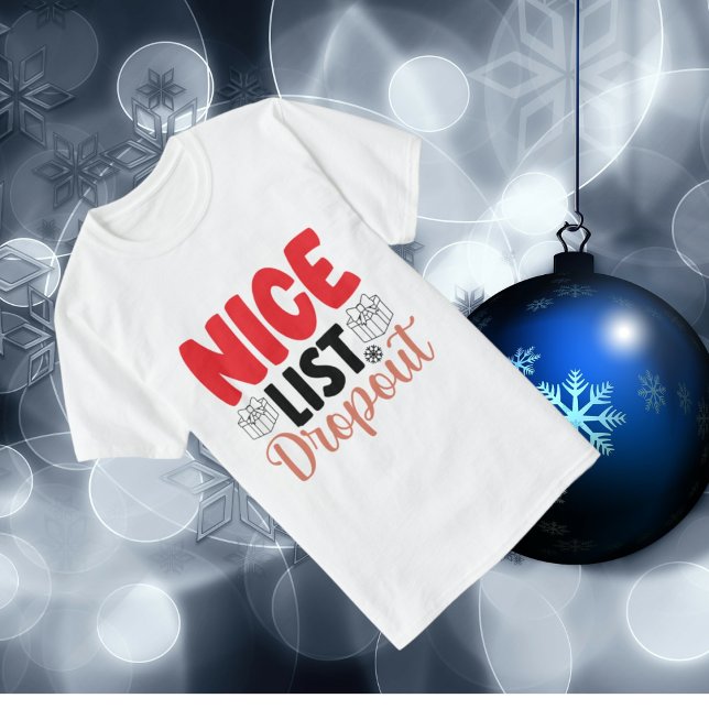 T-shirt drôle belle liste décrochage Noël (Créateur téléchargé)