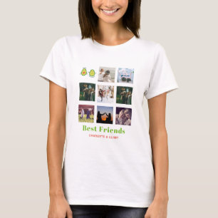 T-shirt Drôle BFF PHOTO COLLAGE Cadeau personnalisé AVOCAD