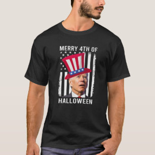 T-shirt Drôle Biden Joyeux Happy 4 juillet Halloween
