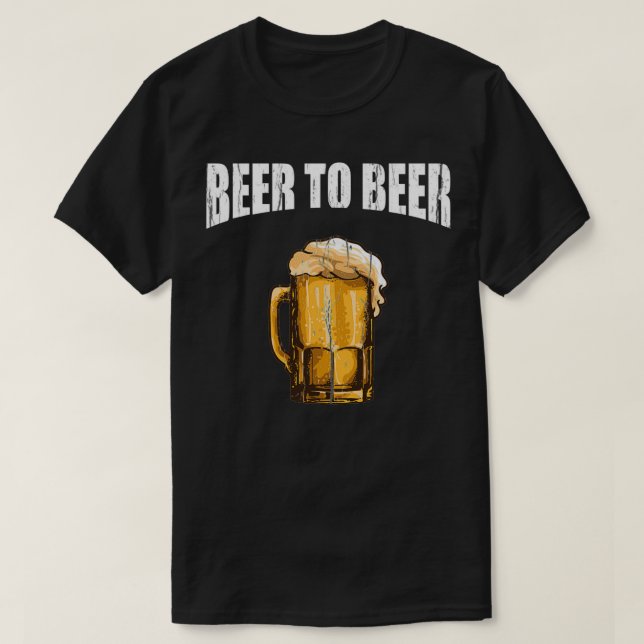 T-shirt Drôle Bière à Bière Pun à boire (Design devant)