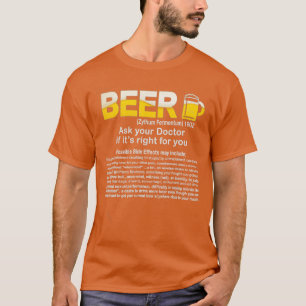 T-shirt Drôle Bière Demandez à votre médecin si son droit 