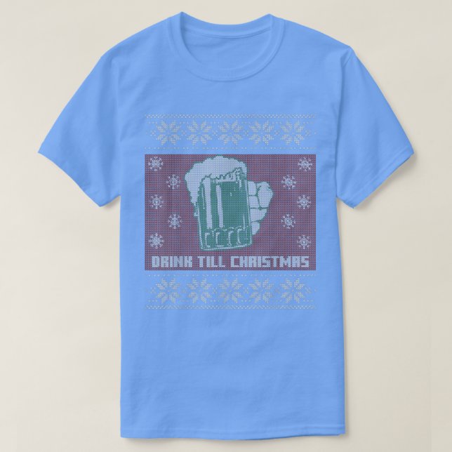 T-shirt Drôle Bière laids Sweaters de Noël  (Design devant)