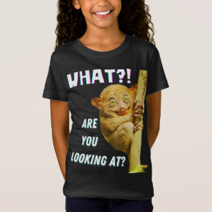 T-Shirt Drôle Big Eyed Tarsier Ce que vous regardez
