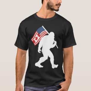 T-shirt Drôle Bigfoot Canada Les 51 États Trump Canada Éta