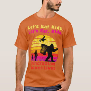 T-shirt Drôle Bigfoot Halloween Trick ou Traite Mangeons K