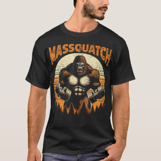 T-shirt Drôle Bigfoot Massquatch Sasquatch Gym Musculation