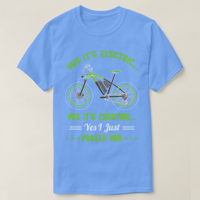 T-shirt Drôle Biker Electric (Design devant)