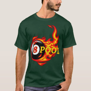 T-shirt Drôle Billard 8 Ball Pool Joueur Billard