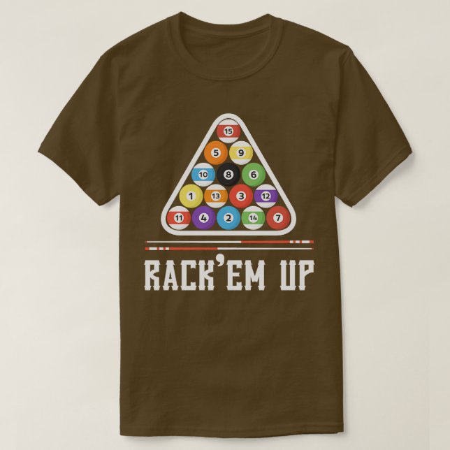 T-shirt Drôle Billiards Dire Design (Design devant)