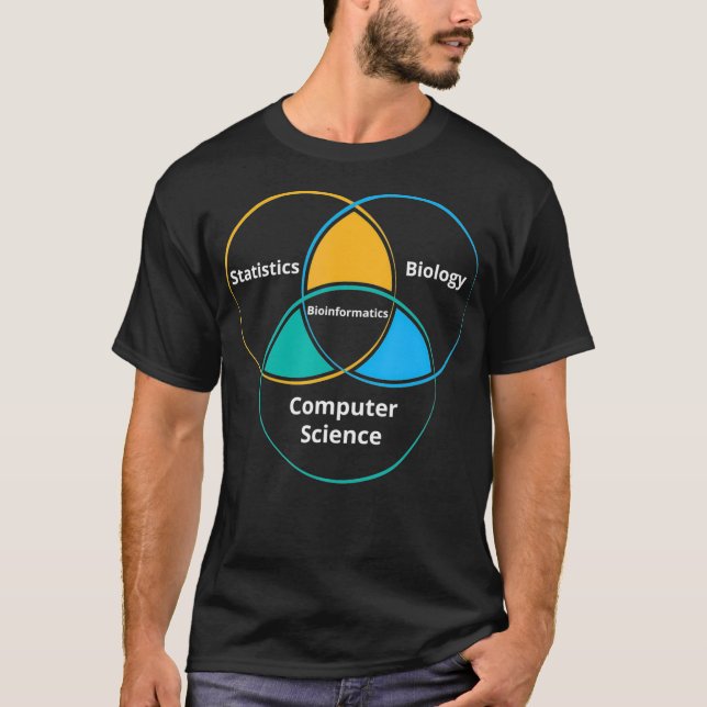 T-shirt Drôle Bioinformatique Biologie Science Enseignant  (Devant)