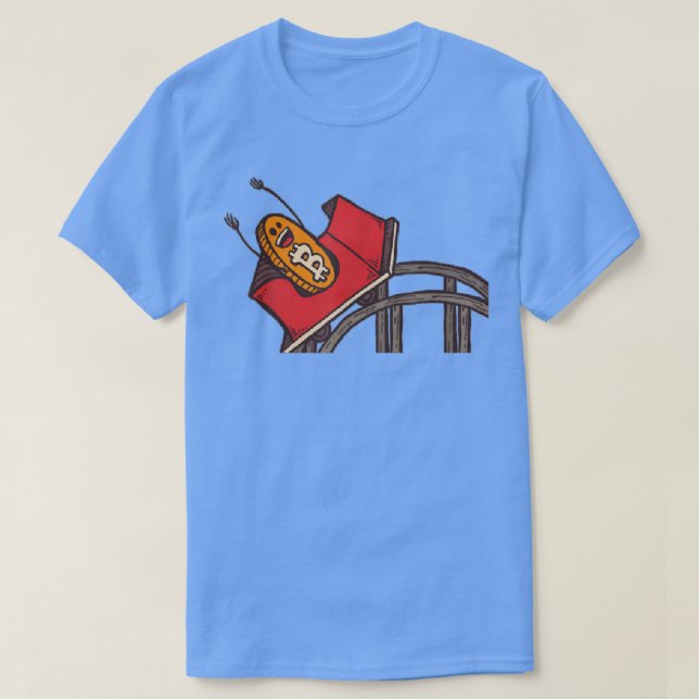 T-shirt Drôle Bitcoin    RollercoasterCryptomonnaie Tee  (Design devant)