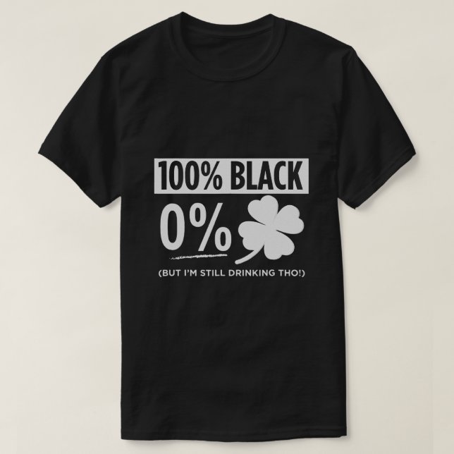 T-shirt Drôle Black People Jour de la Saint Patrick Shamro (Design devant)