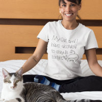 Drôle blâme Chat Pardon Décidé de rester dans mign