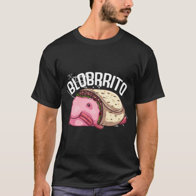 T-shirt Drôle Blobfish Burrito Cadeau Pour Les Hommes Amou (Devant)