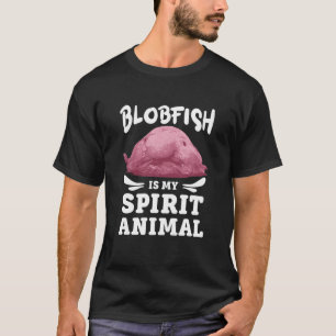 T-shirt Drôle Blobfish Est Mon Esprit Animal Aimer Aimer T
