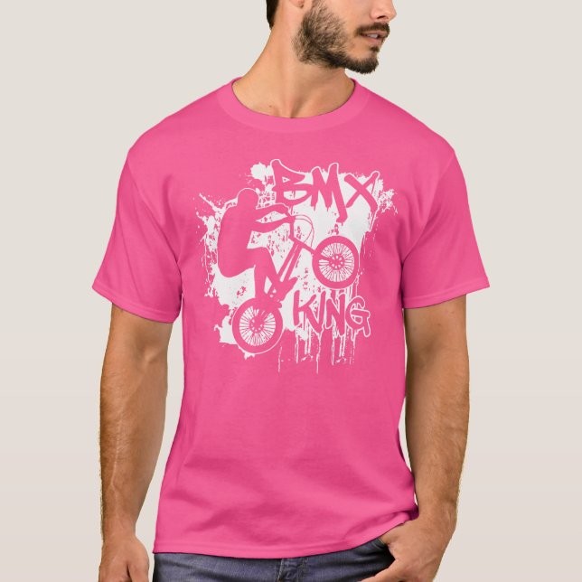 T-shirt Drôle Bmx équitation vélo cavalier (Devant)