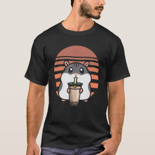 T-shirt Drôle Boba Thé Hamster Bubble Thé Fanatique Cute J