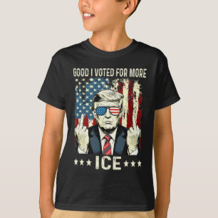 T-shirt Drôle Bon J'ai voté pour plus de glace Patriotique